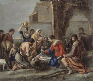 Le Nain - La Adoración de los Pastores, 1644 de Le Nain Brothers