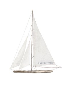 Velero del lago Ontario, c.2022 (técnica mixta)