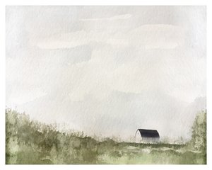 White Barn, c.2019 (técnica mixta) de Leah Straatsma