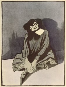 Caricatura de Colette, de 