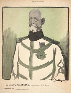 El general Chanoine, antiguo ministro de la Guerra, ilustración de "L