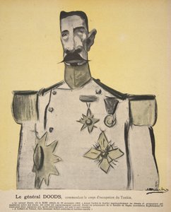 El general Doods, comandante del cuerpo de ocupación de Tonkín, ilustración de "L