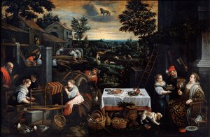 Julio de la serie Las Estaciones, finales del siglo XVI o principios del XVII de Leandro Bassano