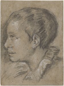 Retrato de un niño, a la izquierda
