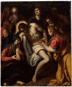 El Llanto sobre Cristo, finales del siglo XVI o principios del siglo XVII de Leandro Bassano