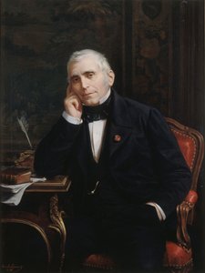 Retrato del dramaturgo y libretista Eugène Scribe 1791-1861, 1863 de Lecomte Vernet