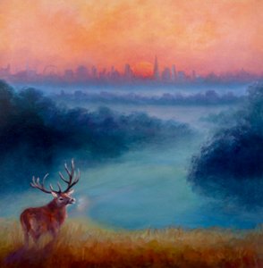 Temprano por la mañana, Richmond Park, 2023 de Lee Campbell