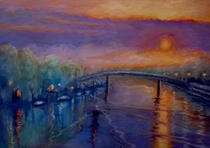 Isla Eel Pie en Invierno, 2021 de Lee Campbell