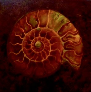 Amonita roja/dorada de Lee Campbell