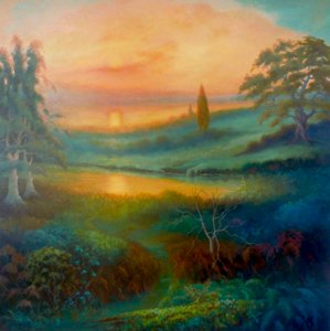 Paisaje verde, 2022 de Lee Campbell