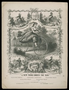El juego del velocípedo, c.1770-1959 (grabado)