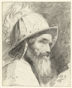 Busto de guerrero con casco de Leendert van der Cooghen