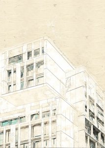 Plano arquitectónico moderno