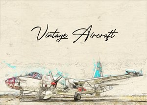 Boceto de un avión antiguo