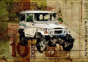Explorador todoterreno clásico de Lembayung senja studio [Vintage Poster]
