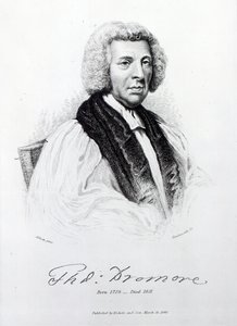 Thomas Percy, Obispo de Dromore, grabado por John Hawksworth, 1848