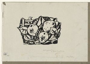 Tres peras de Leo Gestel (signed by artist)