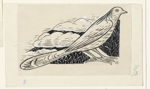 Duif de Leo Gestel (signed by artist)