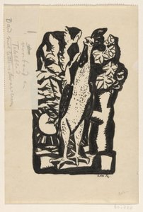 Gallo que canta de Leo Gestel (signed by artist)