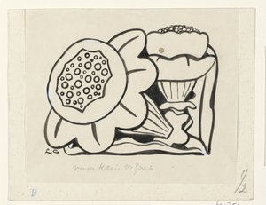 Dos flores de Leo Gestel (signed by artist)