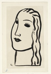 Cabeza de mujer de Leo Gestel (signed by artist)