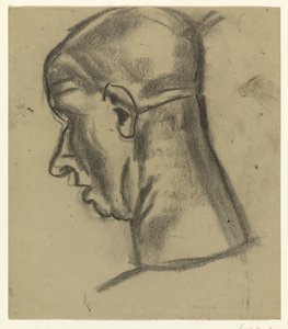 Parte posterior de la cabeza de un hombre calvo de Leo Gestel