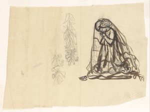 Niña que reza y adorno de Leo Gestel