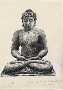 Buda en el Borobudur de Leo Gestel
