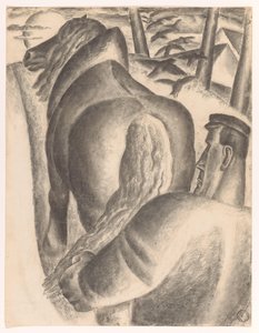 Agricultor con arado de Leo Gestel