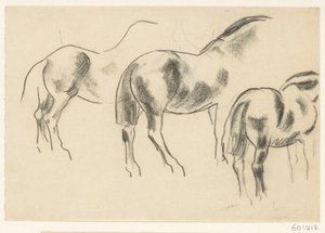 Tres caballos de Leo Gestel