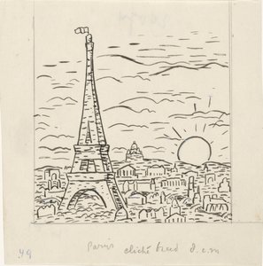 Vista de la Torre Eiffel en París