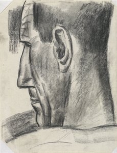 Cabeza de hombre vista de perfil desde atrás
Sin título de Leo Gestel