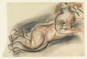 Mujer desnuda recostada de Leo Gestel