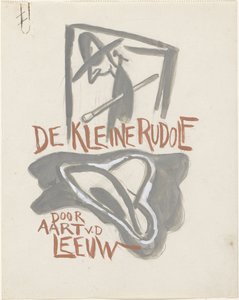 Diseño para la encuadernación de un libro para: Aart van der Leeuw, El pequeño Rudolf, 1930 de Leo Gestel