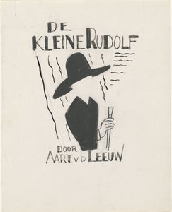 Diseño para la encuadernación de un libro para: Aart van der Leeuw, El pequeño Rudolf, 1930 de Leo Gestel