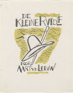 Diseño para la encuadernación de un libro para: Aart van der Leeuw, El pequeño Rudolf, 1930 de Leo Gestel