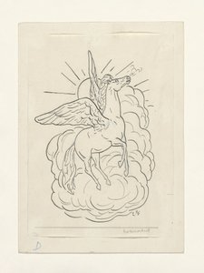 Pegaso volando frente a las nubes (1891-1941)
