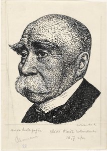 Retrato de George-Eugène-Benjamin Clemenceau de Leo Gestel