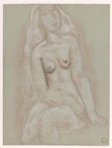 Desnudo femenino sentado de Leo Gestel