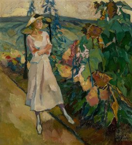 Jardín de Gauting. 1920 de Leo Putz