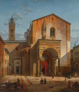 Bérgamo - Vista del Transepto Sur de S. Maria Maggiore de Leo von Klenze