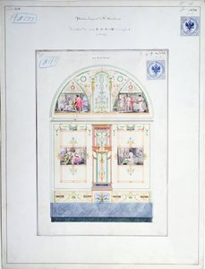 Diseño mural para el Hermitage, San Petersburgo, c.1840 de Leo von Klenze