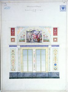 Diseño mural para el Hermitage, San Petersburgo, c.1840 de Leo von Klenze