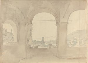 Panorama de Tívoli desde una Logia de Leo von Klenze