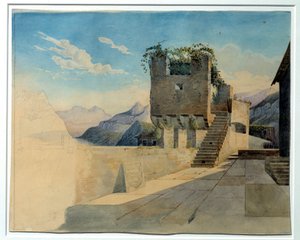 La terraza de la posada
