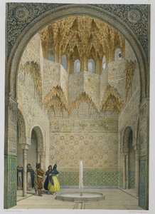 El Salón de los Abencerrajes, la Alhambra, Granada, 1853 de Leon Auguste Asselineau