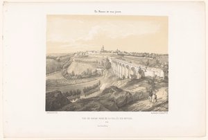 Vista de Dinan y del viaducto sobre el río Rance
Vue de Dinan prise de la Vallée des Noyers (título en el objeto)
Francia contemporánea (título de la serie)
La France de nos jours (título de la serie en el objeto)