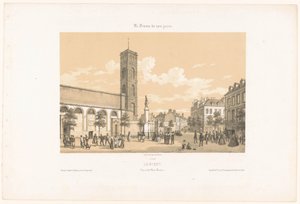 Vista de la plaza Bisson en Lorient
Lorient. Vue de la place Bisson (título en el objeto)
Francia contemporánea (título de la serie)
La France de nos jours (título de la serie en el objeto) de Leon Auguste Asselineau