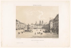 Vista de la plaza de Martroi en Orleans
Plaza de Martroi en Orleans (título en el objeto)
Hedendaags Frankrijk (título de la serie)
La France de nos jours (título de la serie en el objeto) de Leon Auguste Asselineau