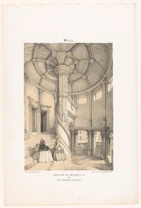 Vista de la escalera de caracol del rey Francisco I en el castillo de Blois
Blois. Escalier de François Ier (título en el objeto)
Francia contemporánea (título de la serie)
La France de nos jours (título de la serie)